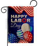 Labor Day Balloon - Patriotic Americana Vertical Impressions Decorative Flags HG137567 Made In USA