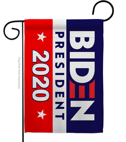 2020 Joe Biden - Patriotic Americana Vertical Impressions Decorative Flags HG170078 Made In USA