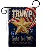 Trump Fight For You - Patriotic Americana Vertical Impressions Decorative Flags HG170132 Made In USA