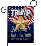 Trump Fight For You - Patriotic Americana Vertical Impressions Decorative Flags HG170132 Made In USA