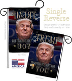 Trump Ready for Fight - Patriotic Americana Vertical Impressions Decorative Flags HG170134 Made In USA