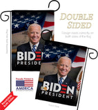 Biden President 2020 - Patriotic Americana Vertical Impressions Decorative Flags HG170136 Made In USA