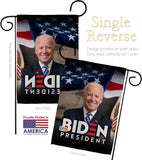 Biden President 2020 - Patriotic Americana Vertical Impressions Decorative Flags HG170136 Made In USA