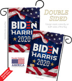 US Biden Harris - Patriotic Americana Vertical Impressions Decorative Flags HG170145 Made In USA