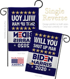Shut Up Man - Patriotic Americana Vertical Impressions Decorative Flags HG170150 Made In USA