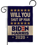 Shut Up Man - Patriotic Americana Vertical Impressions Decorative Flags HG170150 Made In USA