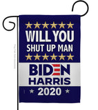 Shut Up Man - Patriotic Americana Vertical Impressions Decorative Flags HG170150 Made In USA