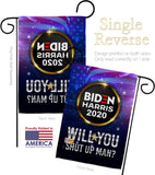 Will you Shut Up Man - Patriotic Americana Vertical Impressions Decorative Flags HG170152 Made In USA