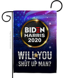 Will you Shut Up Man - Patriotic Americana Vertical Impressions Decorative Flags HG170152 Made In USA