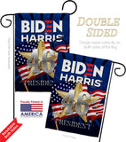 Biden Harris 46 - Patriotic Americana Vertical Impressions Decorative Flags HG170159 Made In USA