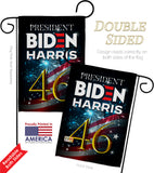 President 46 Biden - Patriotic Americana Vertical Impressions Decorative Flags HG170160 Made In USA