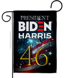 President 46 Biden - Patriotic Americana Vertical Impressions Decorative Flags HG170160 Made In USA