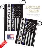 Honor Blue Live - Patriotic Americana Vertical Impressions Decorative Flags HG170207 Made In USA