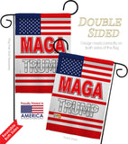 MAGA Trump - Patriotic Americana Vertical Impressions Decorative Flags HG170231 Made In USA