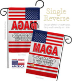 MAGA Trump - Patriotic Americana Vertical Impressions Decorative Flags HG170231 Made In USA