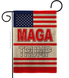 MAGA Trump - Patriotic Americana Vertical Impressions Decorative Flags HG170231 Made In USA