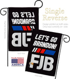 FJB Go Brandon - Patriotic Americana Vertical Impressions Decorative Flags HG170256 Made In USA