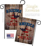 Make America Great Again - Patriotic Americana Vertical Impressions Decorative Flags HG191188 Made In USA