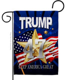 Trump 47 Keep America Great - Patriotic Americana Vertical Impressions Decorative Flags HG192324 Made In USA