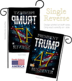 Trump 47 Best Ever - Patriotic Americana Vertical Impressions Decorative Flags HG192325 Made In USA