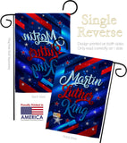 Martin Luther King - Patriotic Americana Vertical Impressions Decorative Flags HG192383 Made In USA