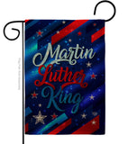 Martin Luther King - Patriotic Americana Vertical Impressions Decorative Flags HG192383 Made In USA