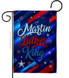 Martin Luther King - Patriotic Americana Vertical Impressions Decorative Flags HG192383 Made In USA