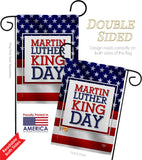 MLK Day - Patriotic Americana Vertical Impressions Decorative Flags HG192385 Made In USA