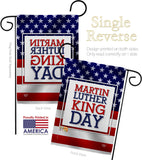 MLK Day - Patriotic Americana Vertical Impressions Decorative Flags HG192385 Made In USA