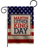 MLK Day - Patriotic Americana Vertical Impressions Decorative Flags HG192385 Made In USA