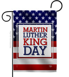 MLK Day - Patriotic Americana Vertical Impressions Decorative Flags HG192385 Made In USA