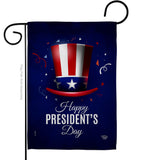 Happy President's Day - Patriotic Americana Vertical Impressions Decorative Flags HG192446 Made In USA