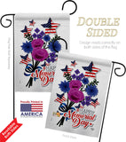 Memorial Bouquet - Patriotic Americana Vertical Impressions Decorative Flags HG192542 Made In USA