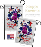 Memorial Bouquet - Patriotic Americana Vertical Impressions Decorative Flags HG192542 Made In USA