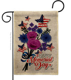 Memorial Bouquet - Patriotic Americana Vertical Impressions Decorative Flags HG192542 Made In USA