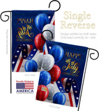 July Fun - Patriotic Americana Vertical Impressions Decorative Flags HG192545 Made In USA