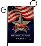 Memorial Day Star - Patriotic Americana Vertical Impressions Decorative Flags HG192546 Made In USA