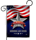 Memorial Day Star - Patriotic Americana Vertical Impressions Decorative Flags HG192546 Made In USA