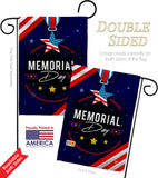 Memorial Day Honor - Patriotic Americana Vertical Impressions Decorative Flags HG192598 Made In USA