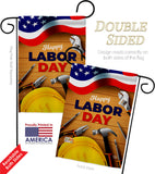 Labor Day - Patriotic Americana Vertical Impressions Decorative Flags HG192638 Made In USA