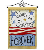 Stars & Stripes - Patriotic Americana Vertical Impressions Decorative Flags HG111005 Made In USA