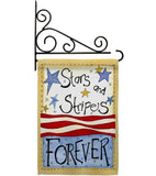 Stars & Stripes - Patriotic Americana Vertical Impressions Decorative Flags HG111005 Made In USA