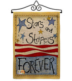 Stars & Stripes - Patriotic Americana Vertical Impressions Decorative Flags HG111005 Made In USA