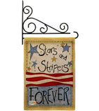 Stars & Stripes - Patriotic Americana Vertical Impressions Decorative Flags HG111005 Made In USA