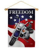 Freedom - Patriotic Americana Vertical Impressions Decorative Flags HG111045 Made In USA