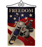 Freedom - Patriotic Americana Vertical Impressions Decorative Flags HG111045 Made In USA