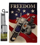 Freedom - Patriotic Americana Vertical Impressions Decorative Flags HG111045 Made In USA