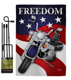 Freedom - Patriotic Americana Vertical Impressions Decorative Flags HG111045 Made In USA