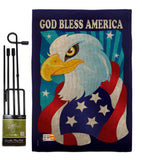 Freedom Eagle - Patriotic Americana Vertical Impressions Decorative Flags HG111051 Imported