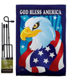 Freedom Eagle - Patriotic Americana Vertical Impressions Decorative Flags HG111051 Imported